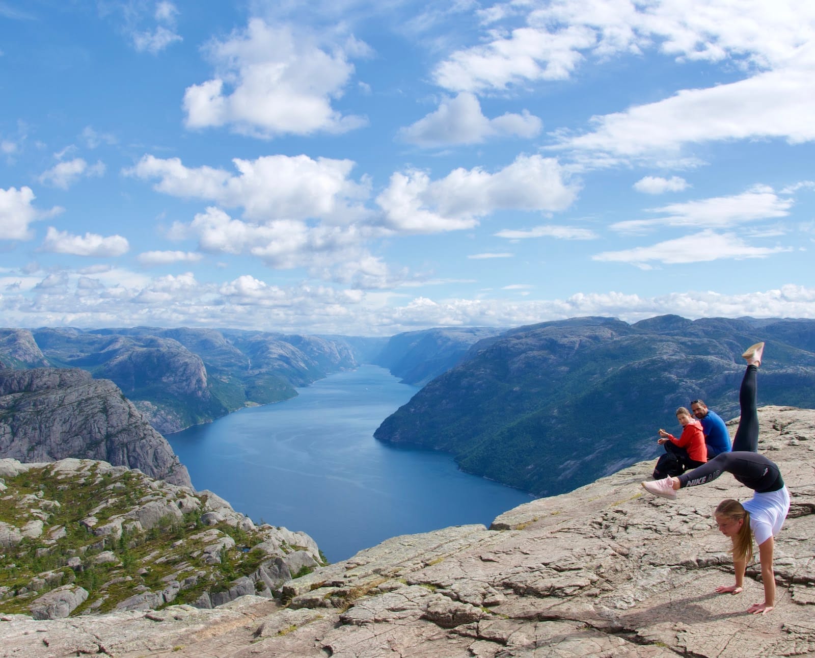 Climb the cliff face from Mission: Impossible — the actual Norwegian fjord — photo