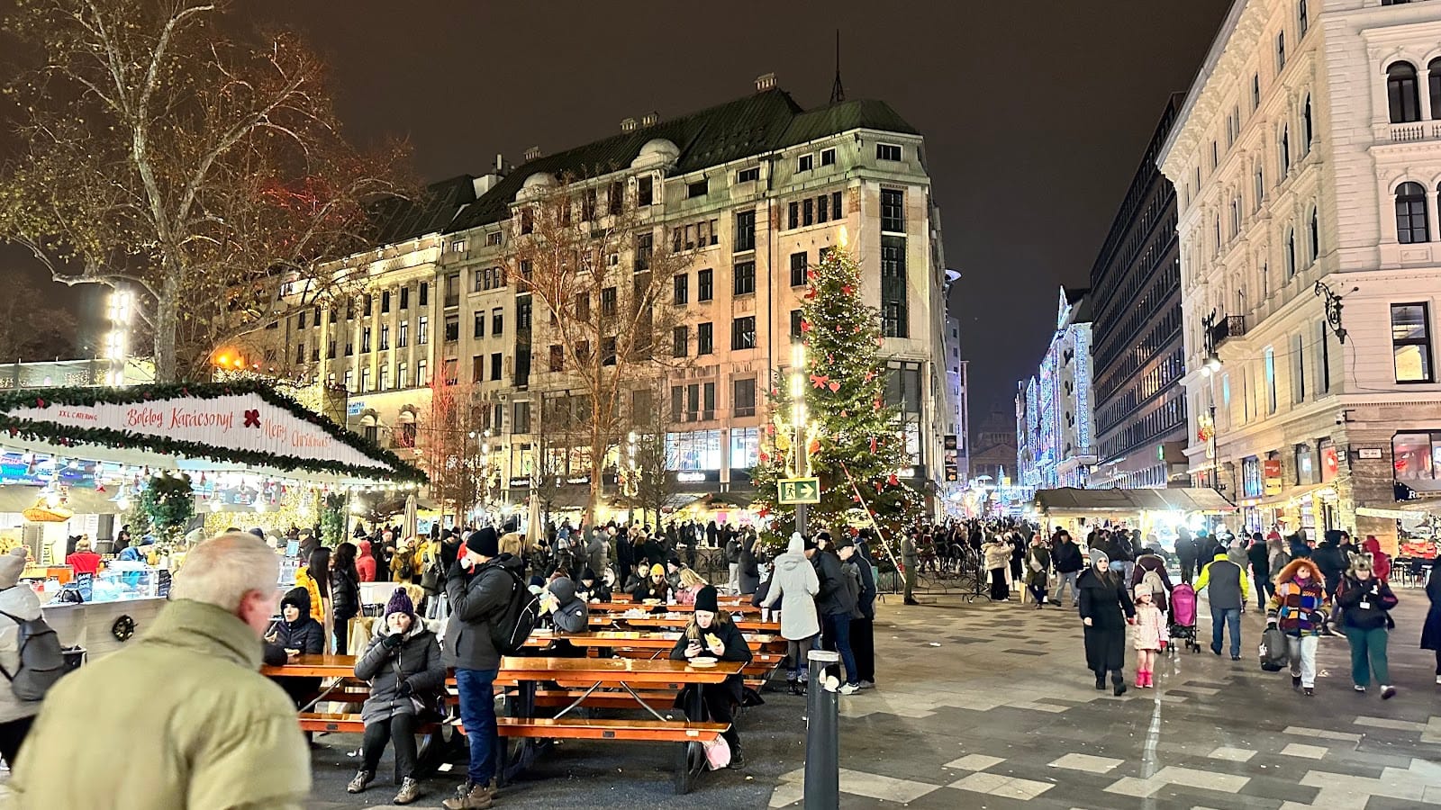 Budapest Christmas Markets: Vörösmarty Square + thermal bath wind-down — photo