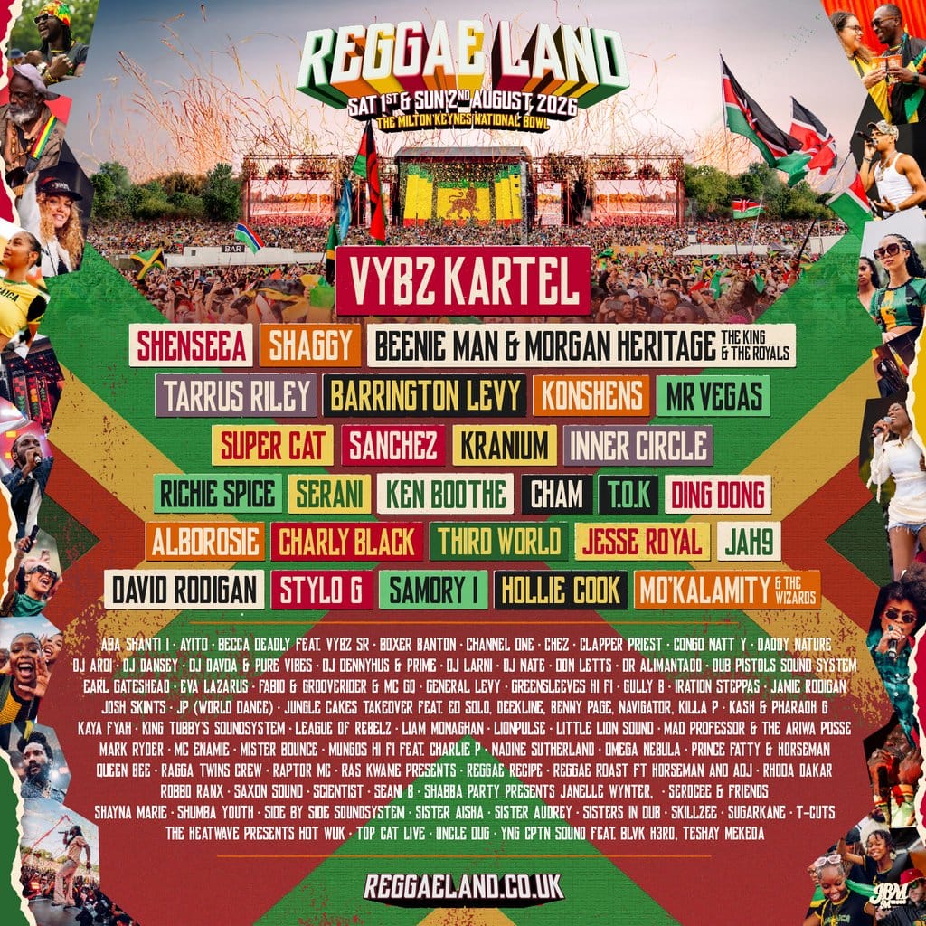 Reggae Land 2026 at The National Bowl, Milton Keynes