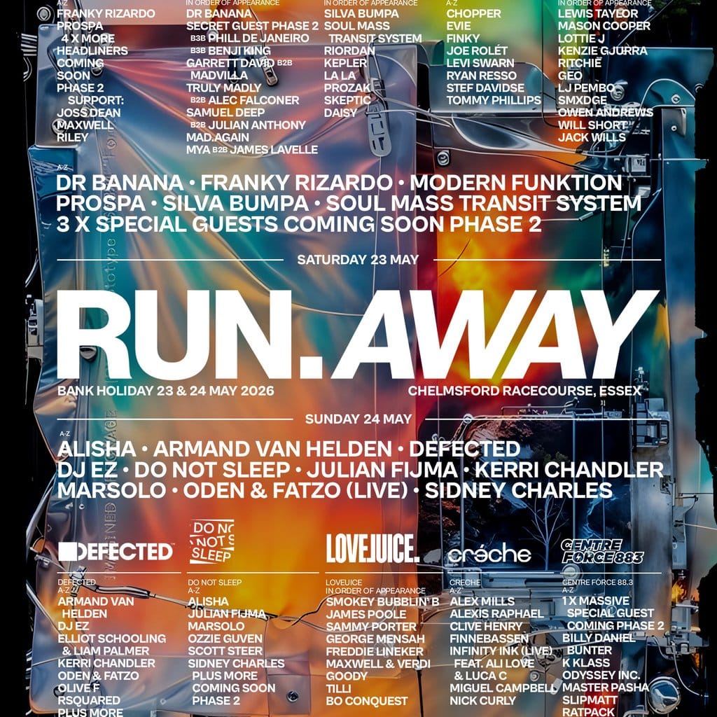 Run Away Festival returns to Chelmsford Racecourse this May