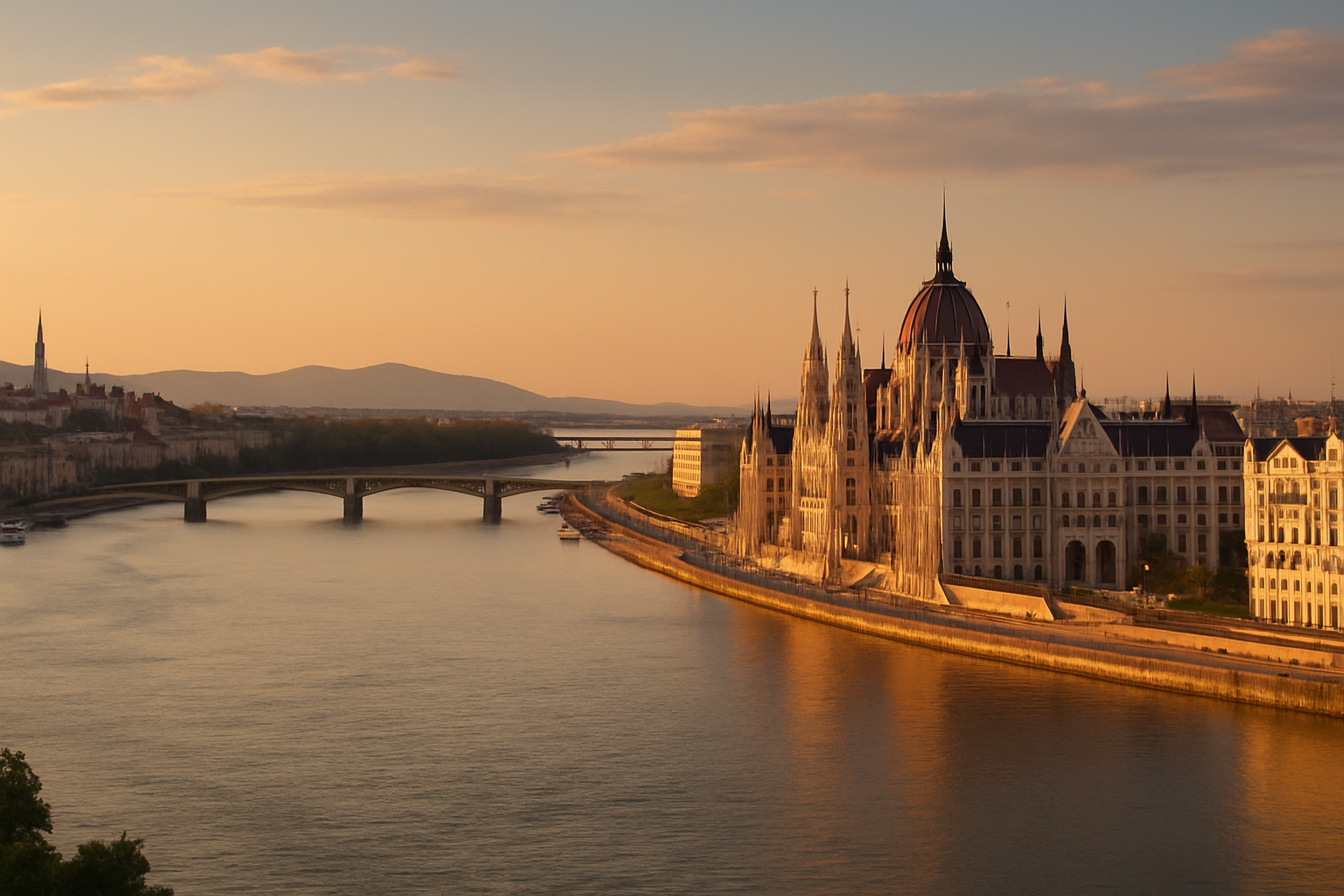 Budapest city break with sunset river cruise from £141