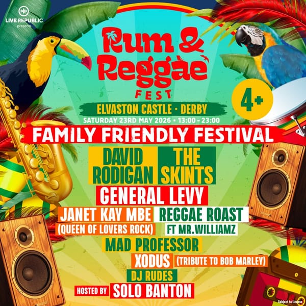 Rum & Reggae 2026 returns to Elvaston Castle, Derby