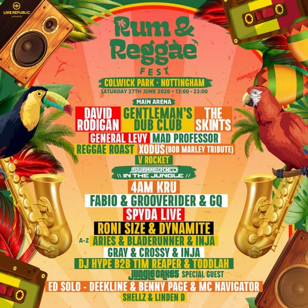 Rum & Reggae Fest 2026 returns to Nottingham this summer