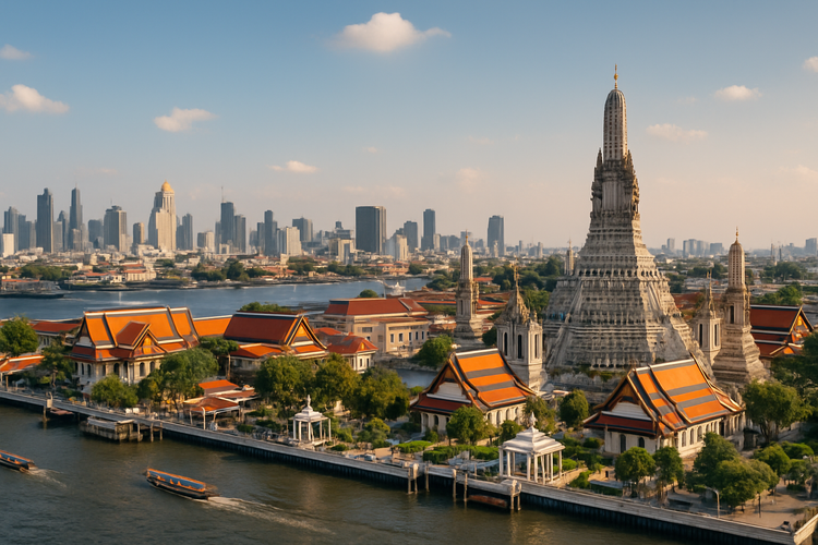 Bangkok return flights from £443 with luggage