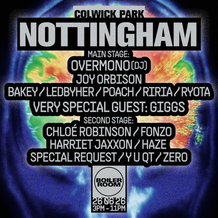Boiler Room Nottingham: Overmono & Giggs at Colwick Park