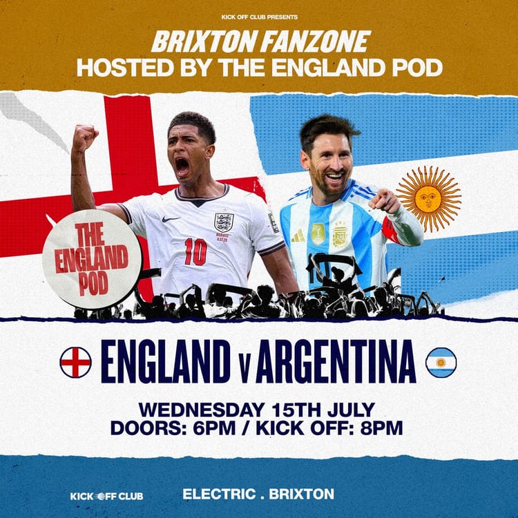 England vs Argentina semi-final at Electric Brixton